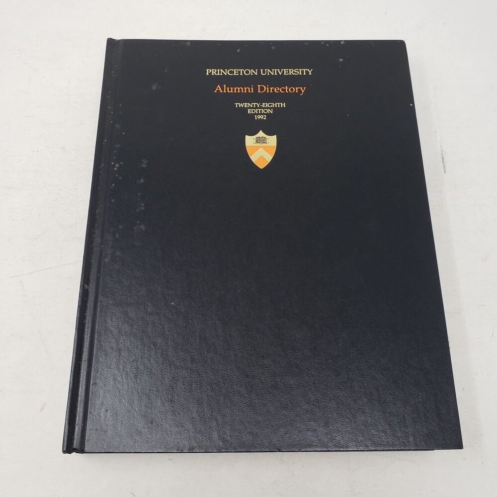 Princeton University Alumni Directory 1992 Book Twenty Eighth Edition HC Student